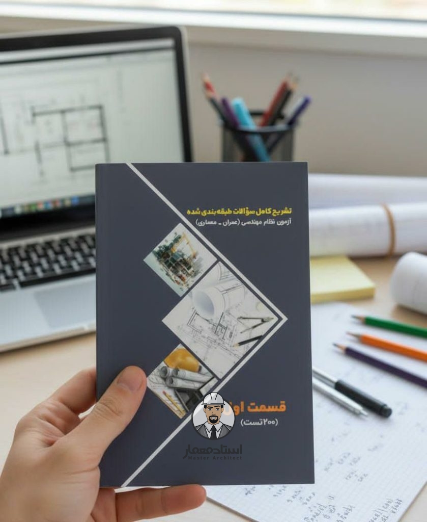 کتاب تشریح کامل سوالات طبقه بندی شده آزمون های نظام مهندسی عمران و معماری – قسمت اول – مهندس علیرضا گلشن